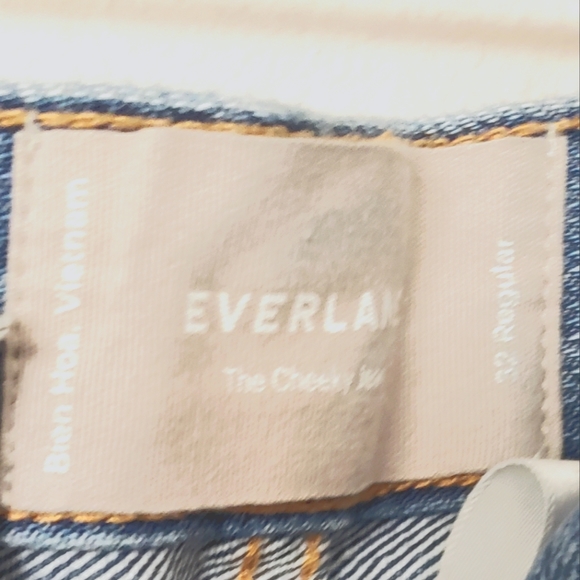 Everlane The Cheeky Jean Medium Wash Button Fly, Size 32 Regular - Picture 6 of 11